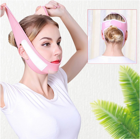 Adjustable Facial Support Wrap for a Snug At-Home Fit