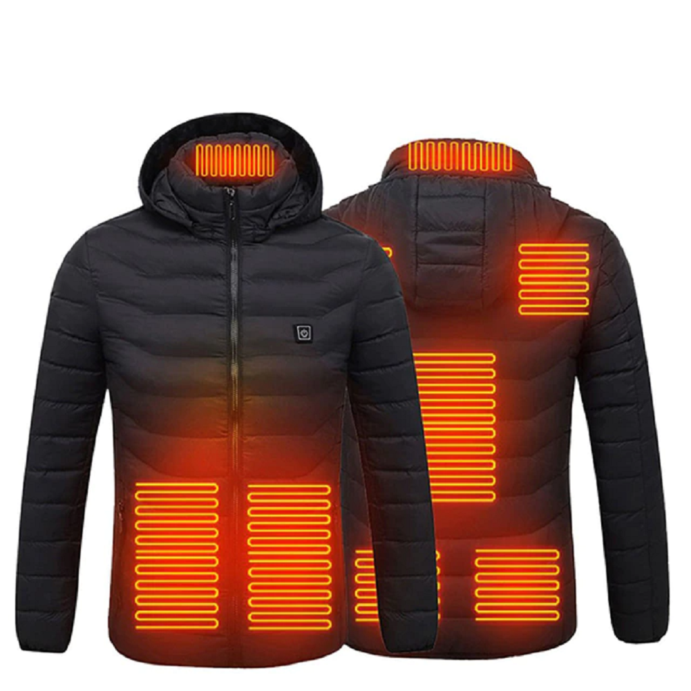 Heated Jacket with 9 Zones USB Rechargeable Warm Coat