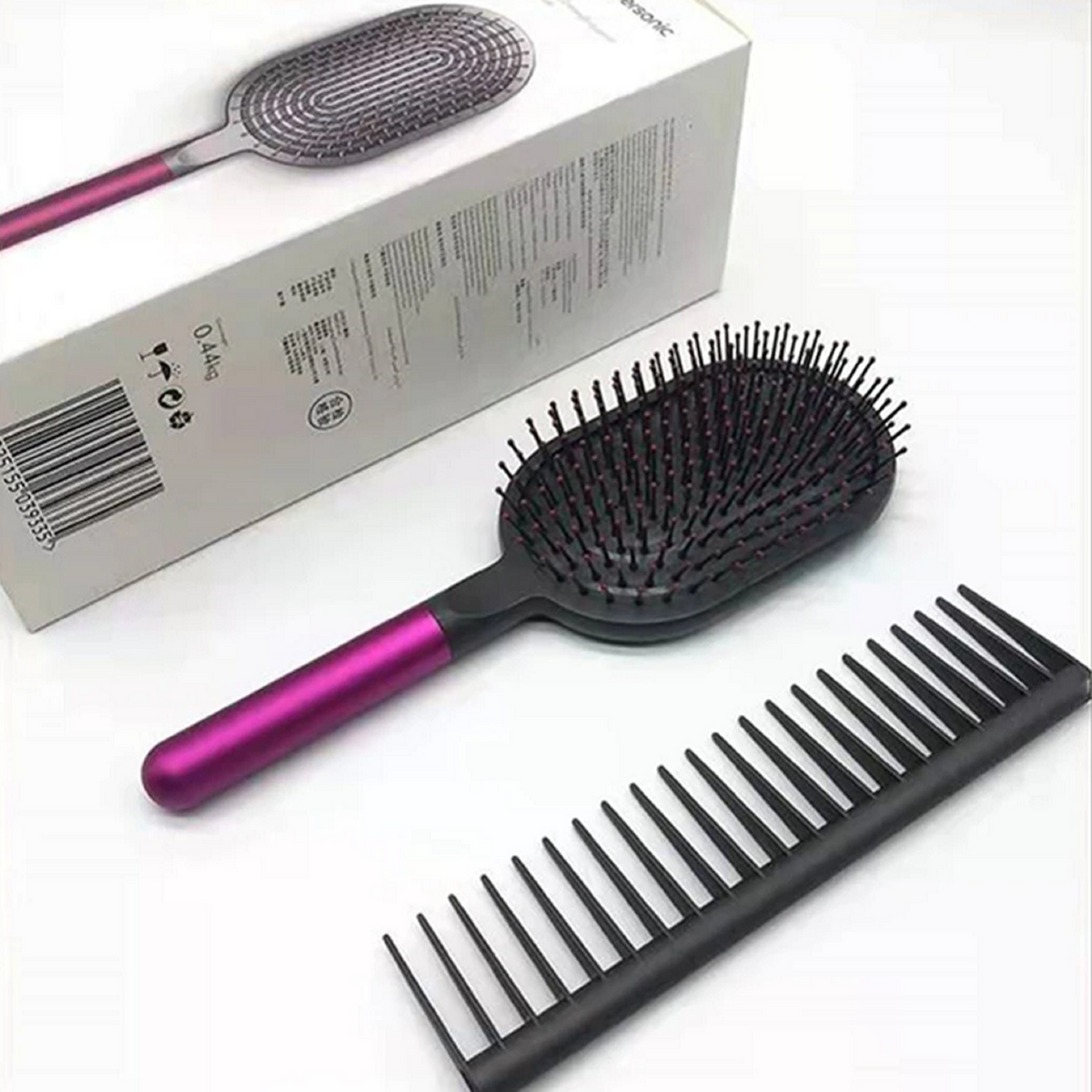 2-Piece Detangling Hair Brush and Wide Tooth Comb