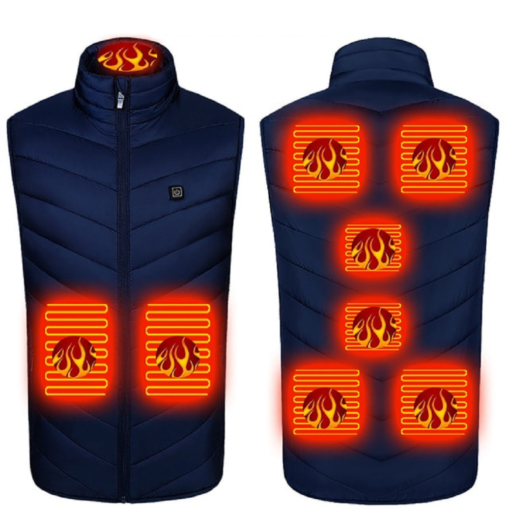 Heated Vest Jacket with Adjustable Warmth Zones