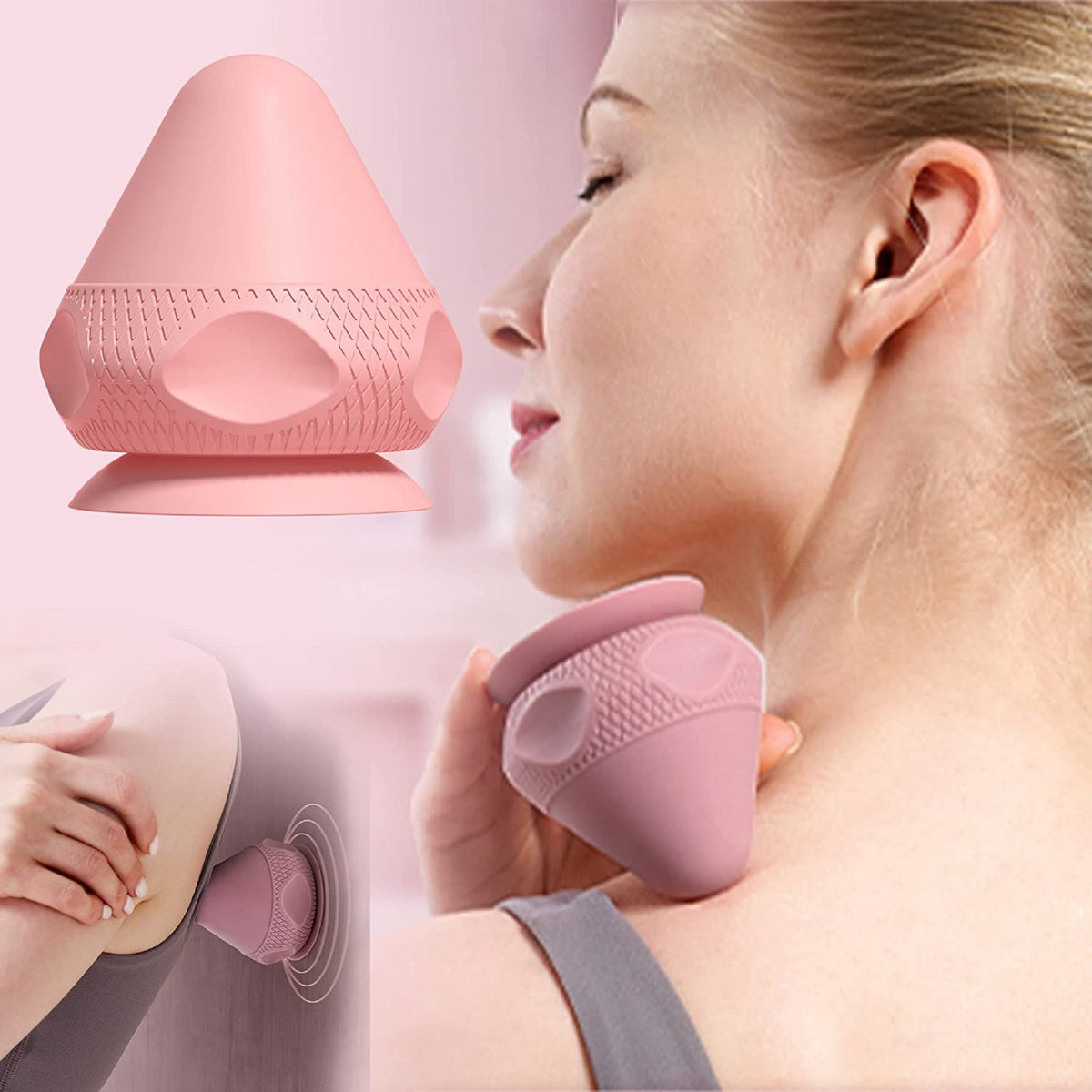 Silicone Massage Ball with Wall Suction Cup
