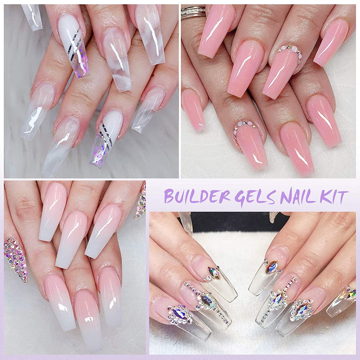 Builder Nail Gel for Strong Nail Extensions Clear