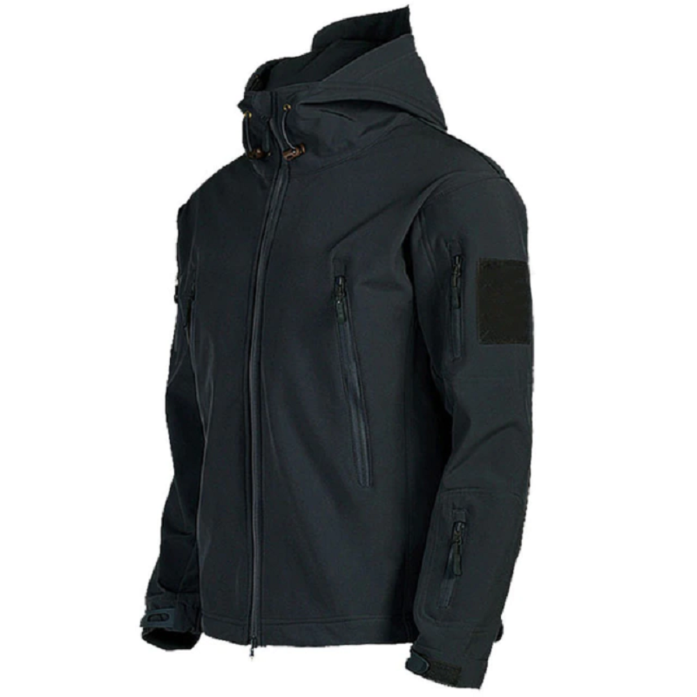 Men's Soft Shell Fleece-Lined Jacket with Hood