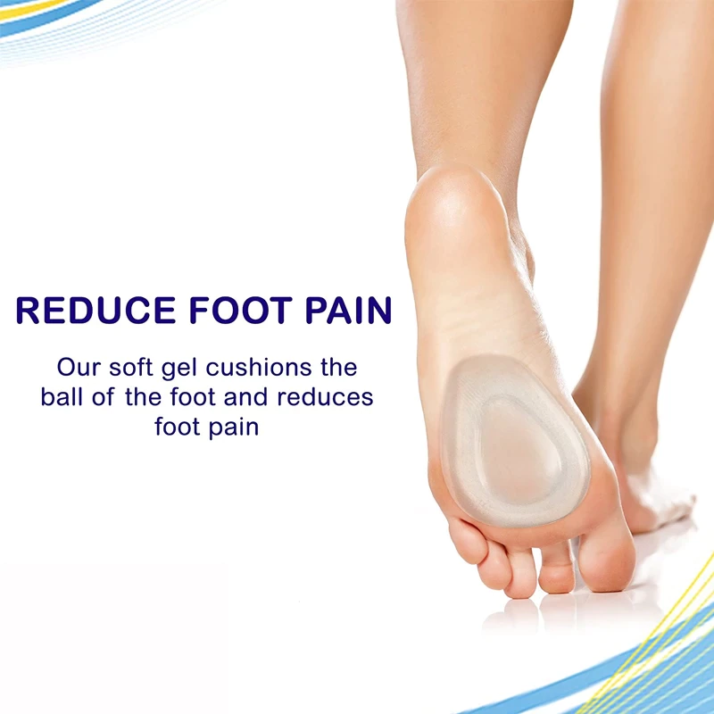 Silicone Gel Metatarsal Cushion Pads for Shoes