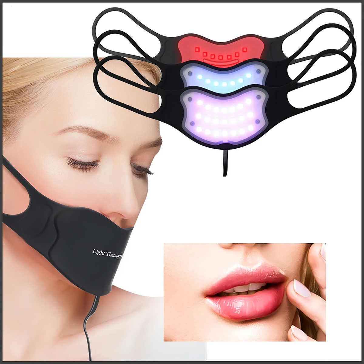 LED Light Lip Care Device with Multiple Modes