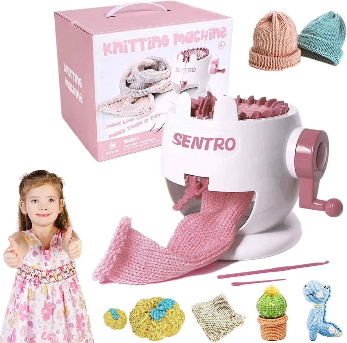 22-Needle Kids Knitting Machine for DIY Crafts