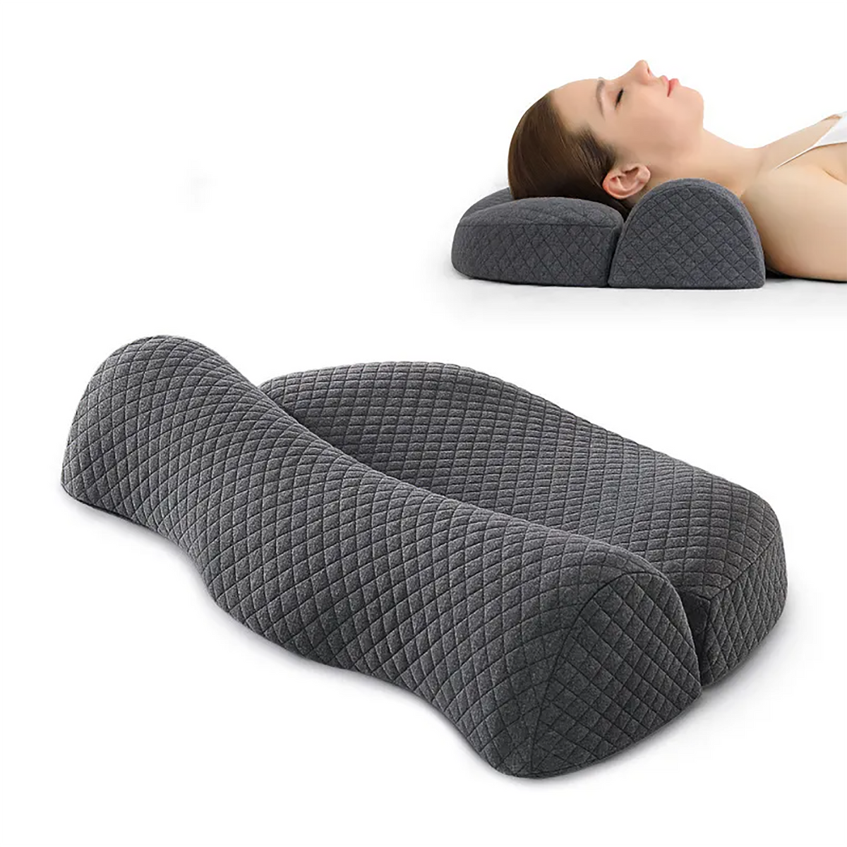 Memory Foam Contour Support Pillow for Neck Comfort