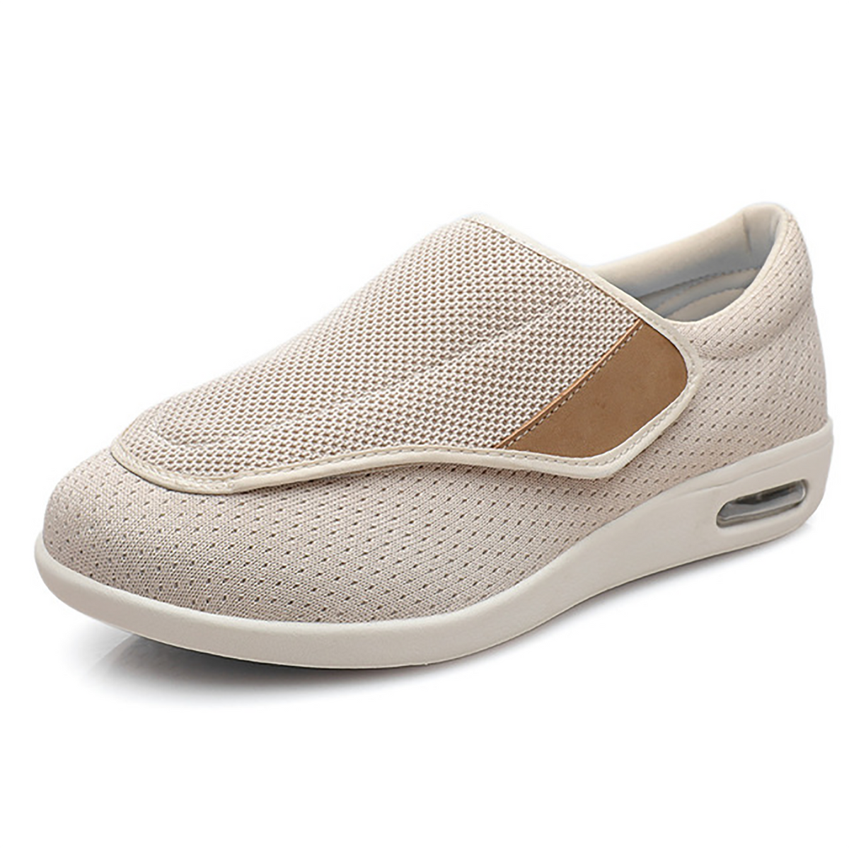 Ergonomic Wide Feet Swollen Diabetic Shoes beige colour