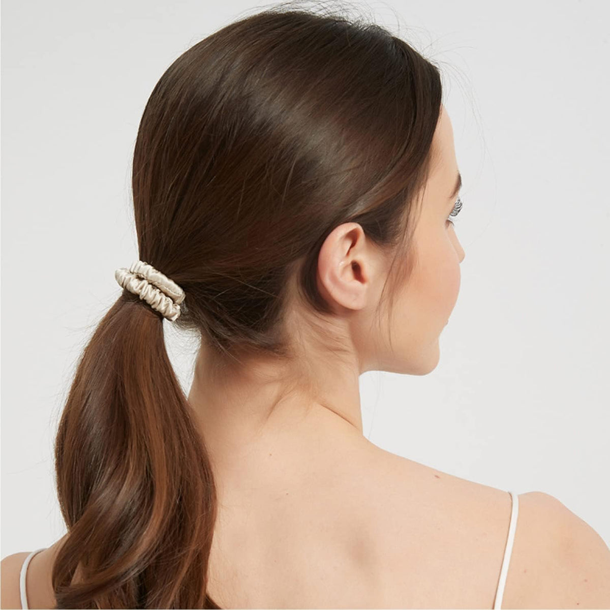 Mulberry Silk Hair Scrunchies for Women, 5-Pack