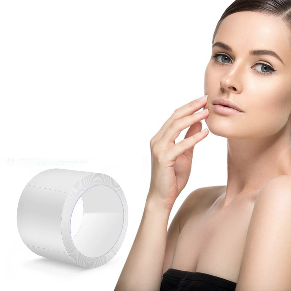 Invisible Silicone Skin Tape for Face, Trimmable Roll