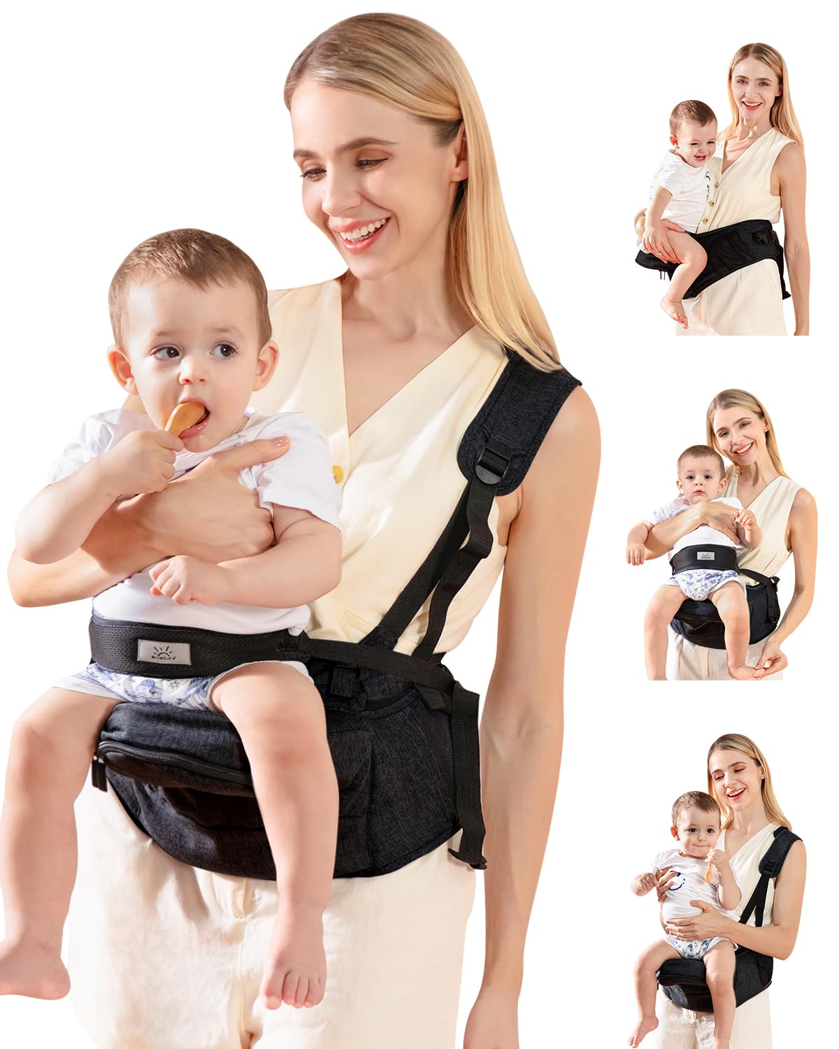 Ergonomic Baby Hip Seat Carrier With Waist Support