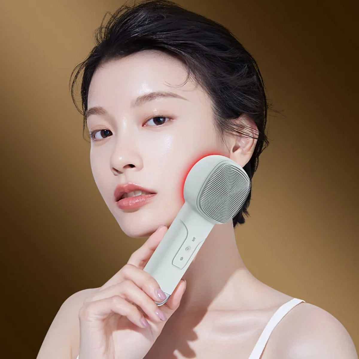 6-in-1 Sonic Facial Cleansing Brush with Warm and Cool Modes