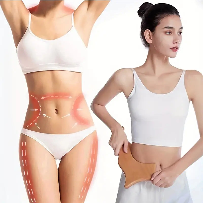 Wooden Gua Sha Body Massage and Sculpting Tool