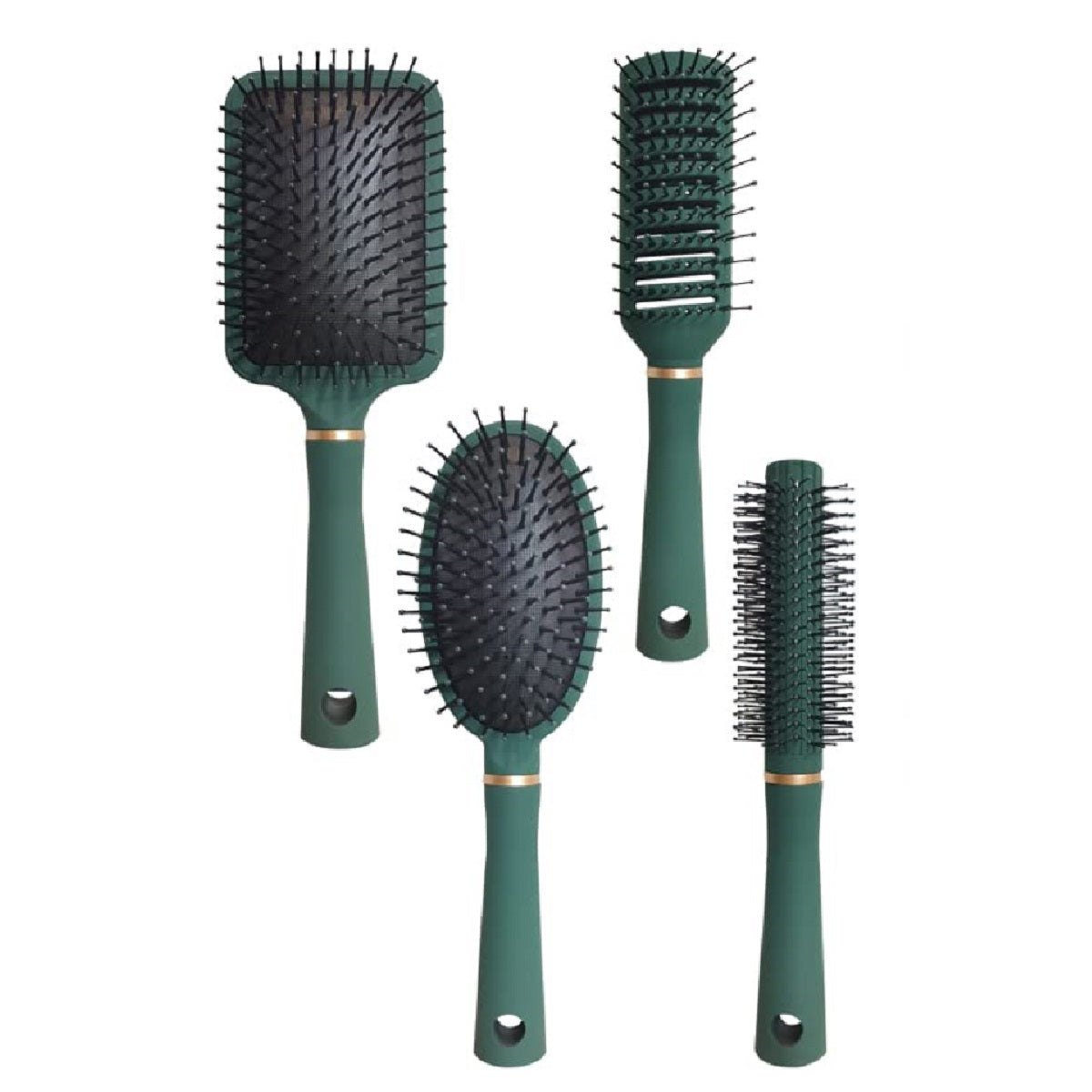 4-Piece Air Cushion Hair Brush and Comb Set