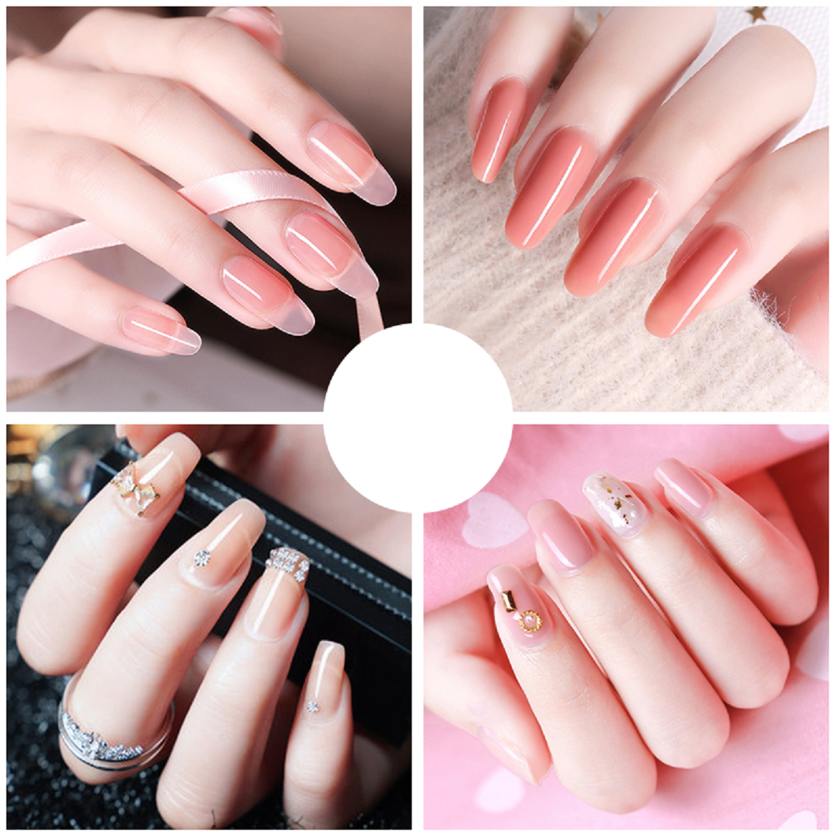 Poly Gel Nail Kit With LED Lamp and Manicure Tools