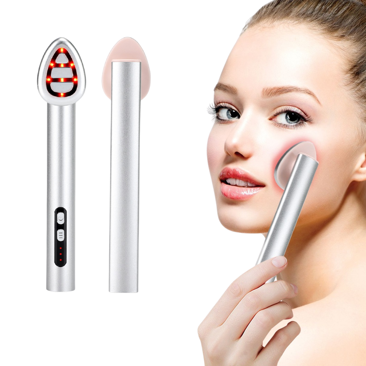 7-Colour LED Facial Wand with Microcurrent and Warmth