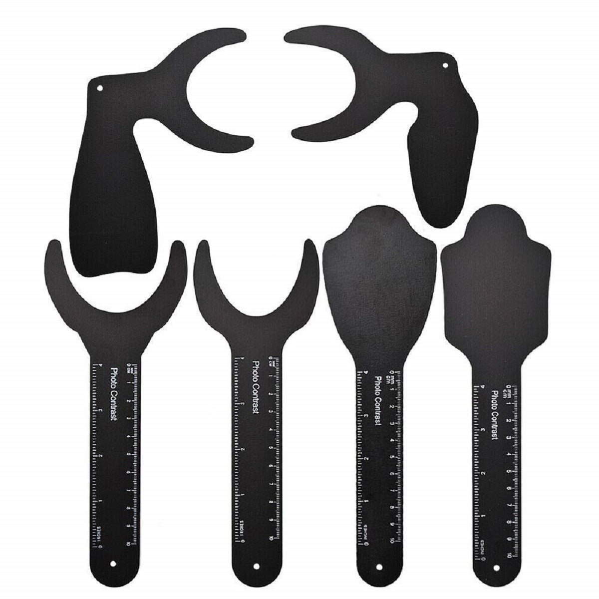 6-Piece Dental Photography Black Background Contraster Set