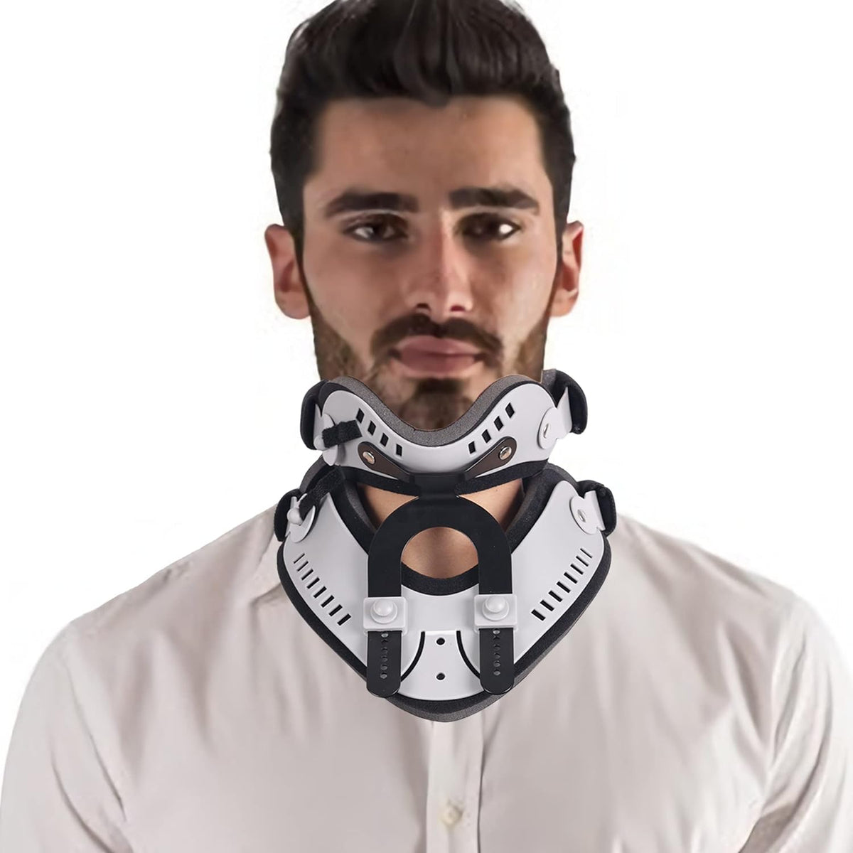 Adjustable Neck Support Collar with Height Settings