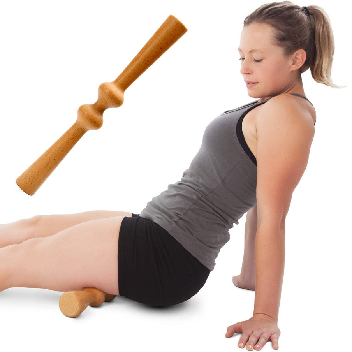 Wooden Back Roller for At-Home Self-Massage