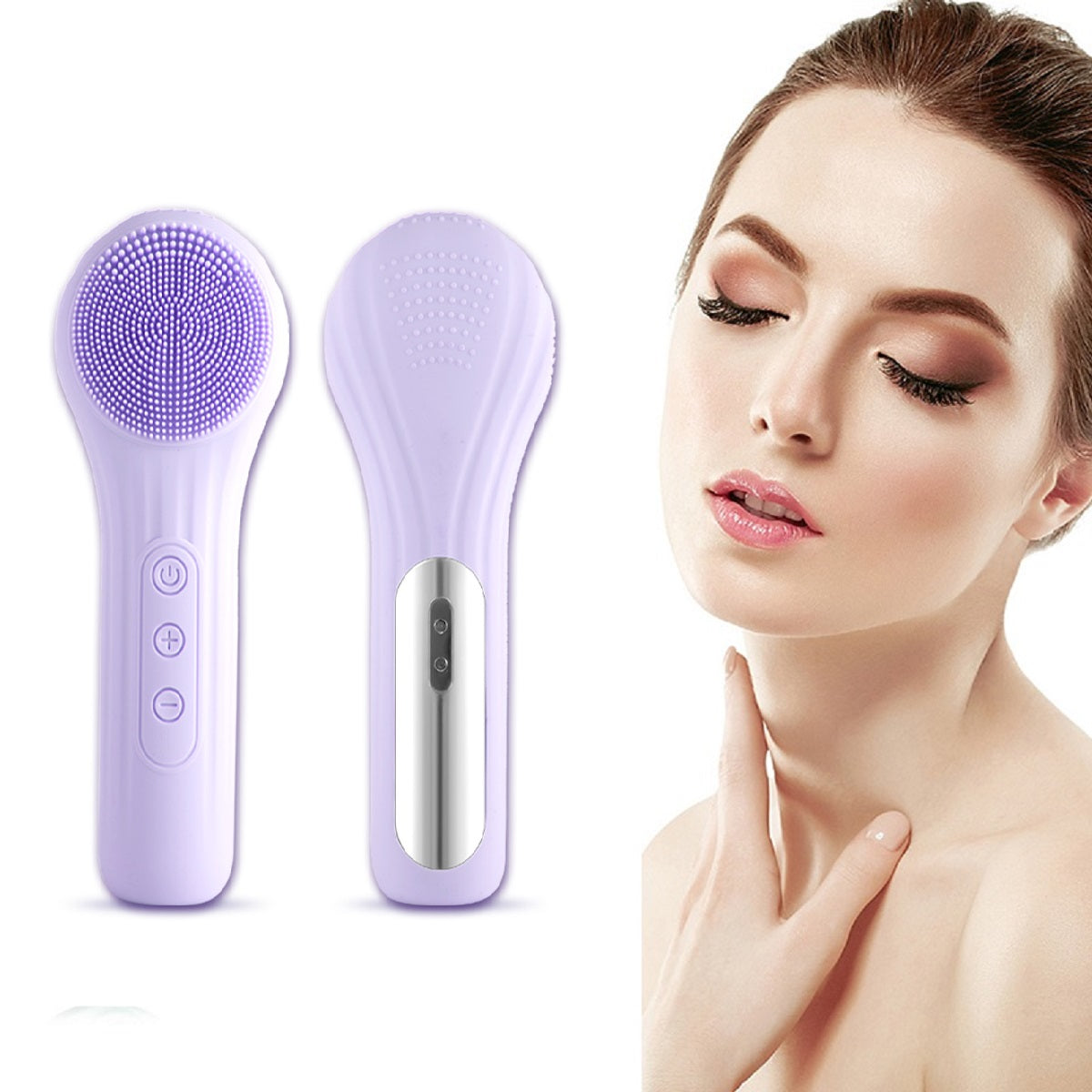 Silicone Sonic Facial Cleansing Brush for All Skin Types