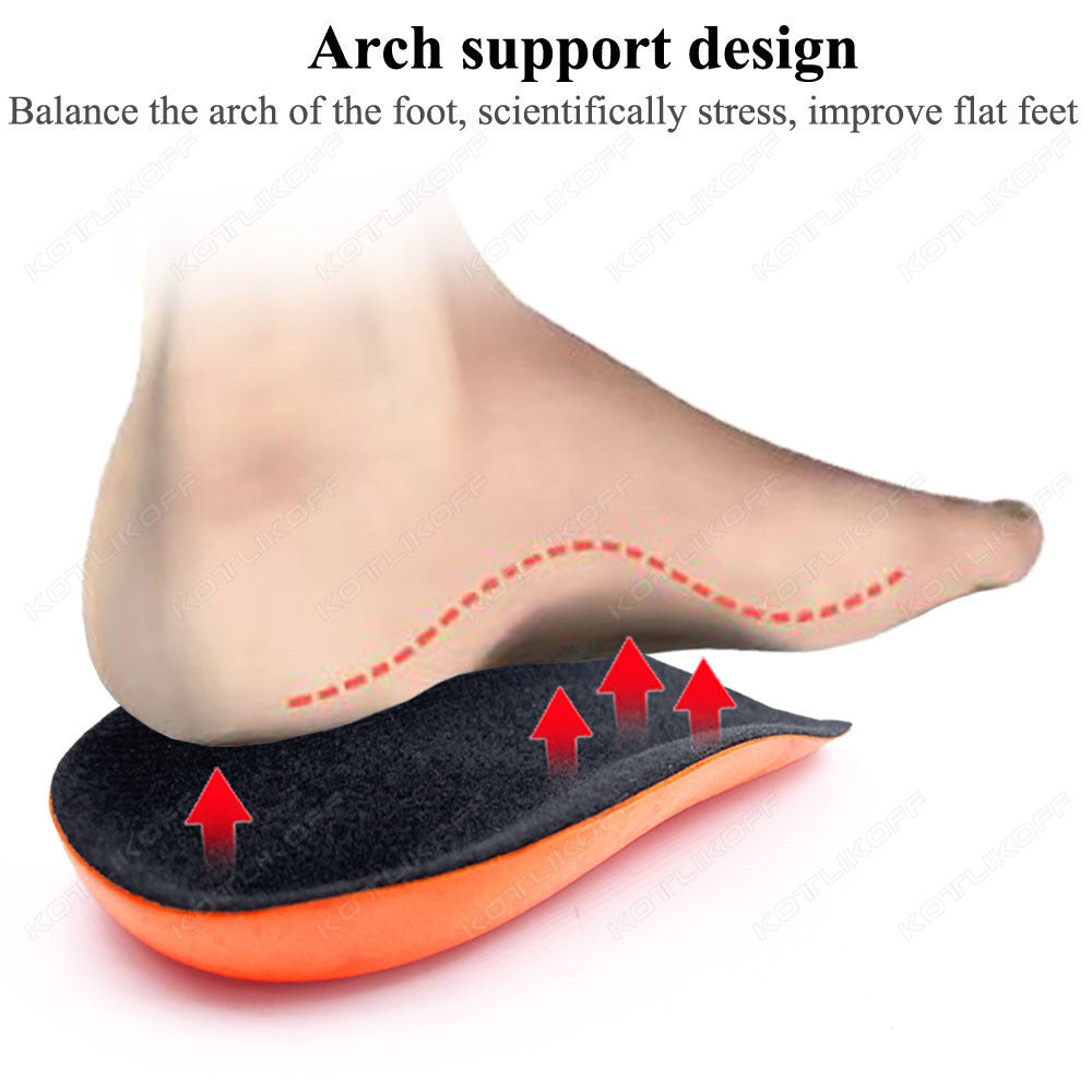 Cushioned Half Insoles with Shock-Absorbing Pads
