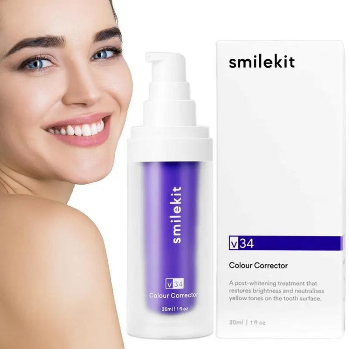 Purple Colour-Correcting Whitening Toothpaste Mint