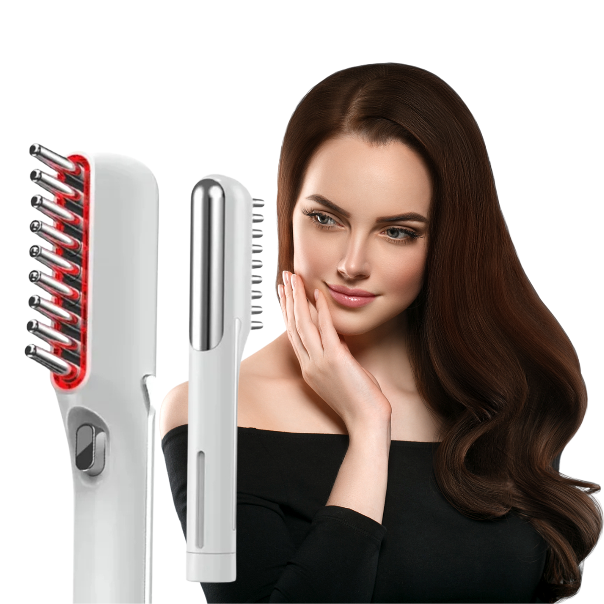 Electric Scalp Massage Comb with LED Light and Vibration