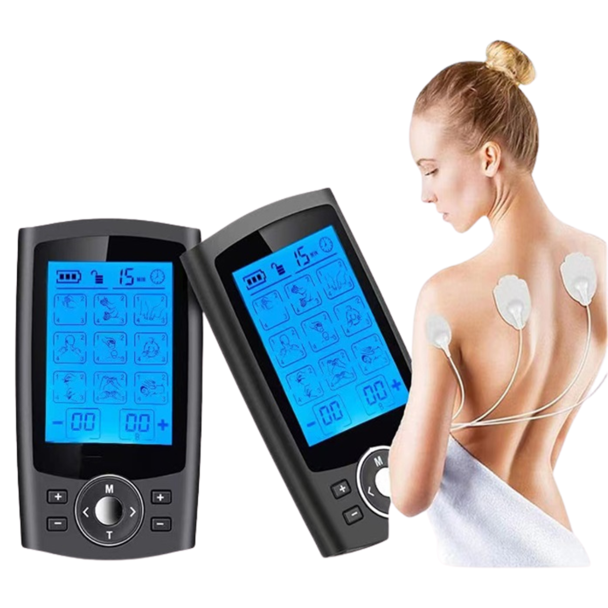 Dual-Channel Electronic Pulse Massager with 36 Modes