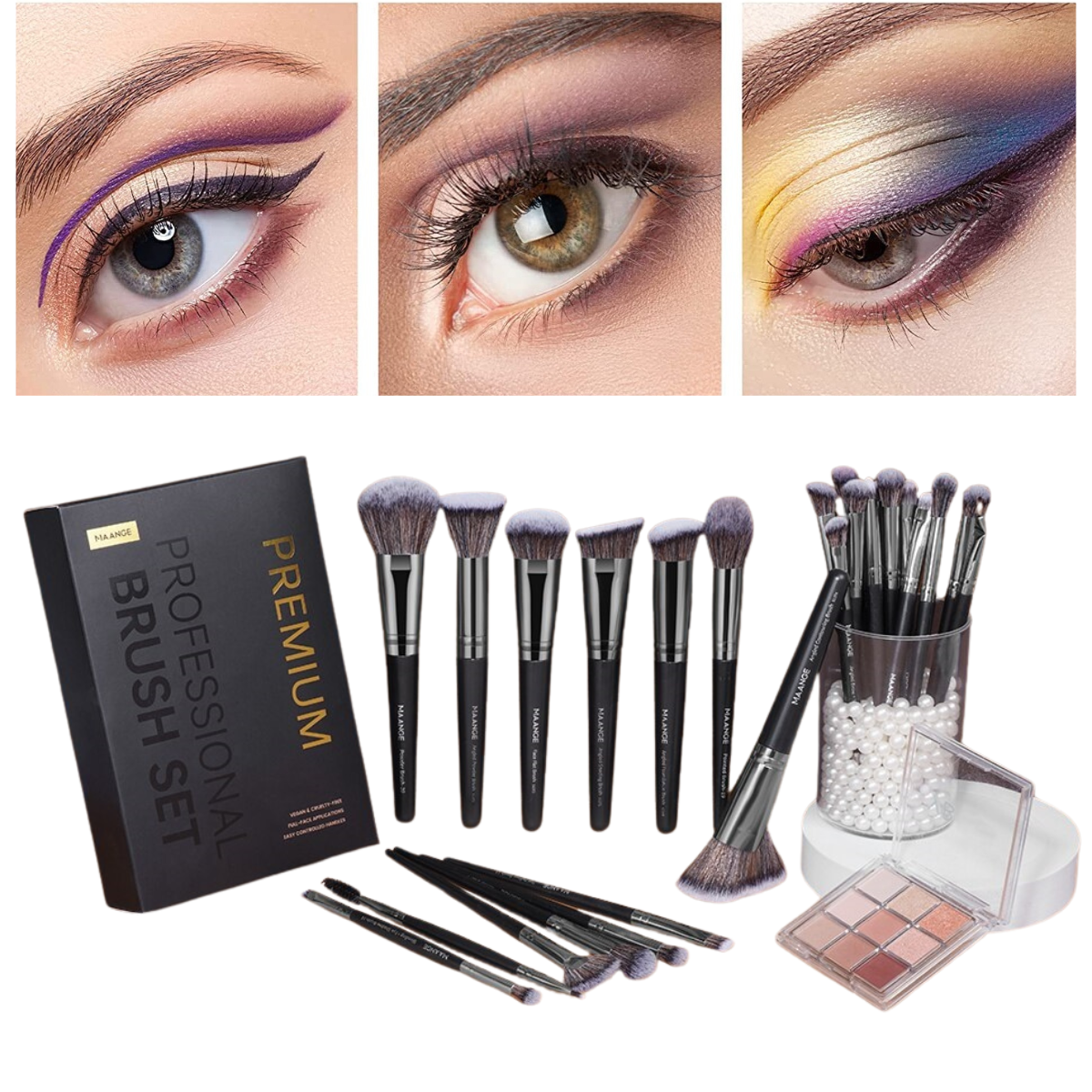 25-Piece Professional Makeup Brush Kit