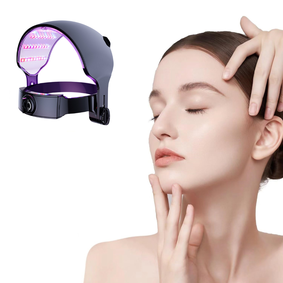 LED Facial Light Mask with Adjustable Panel