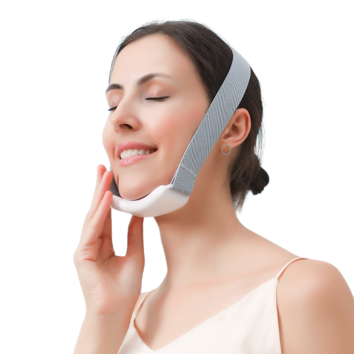 Electric Facial Massage Device with Ear Straps