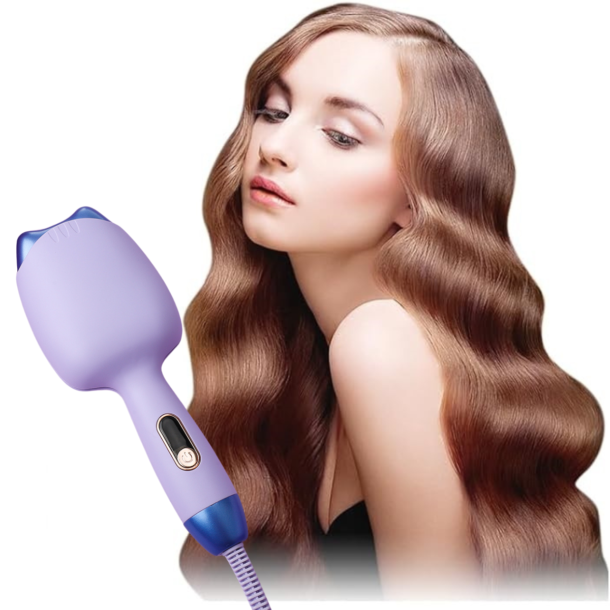 32mm Egg Roll Curling Iron Hair Crimper and Waver