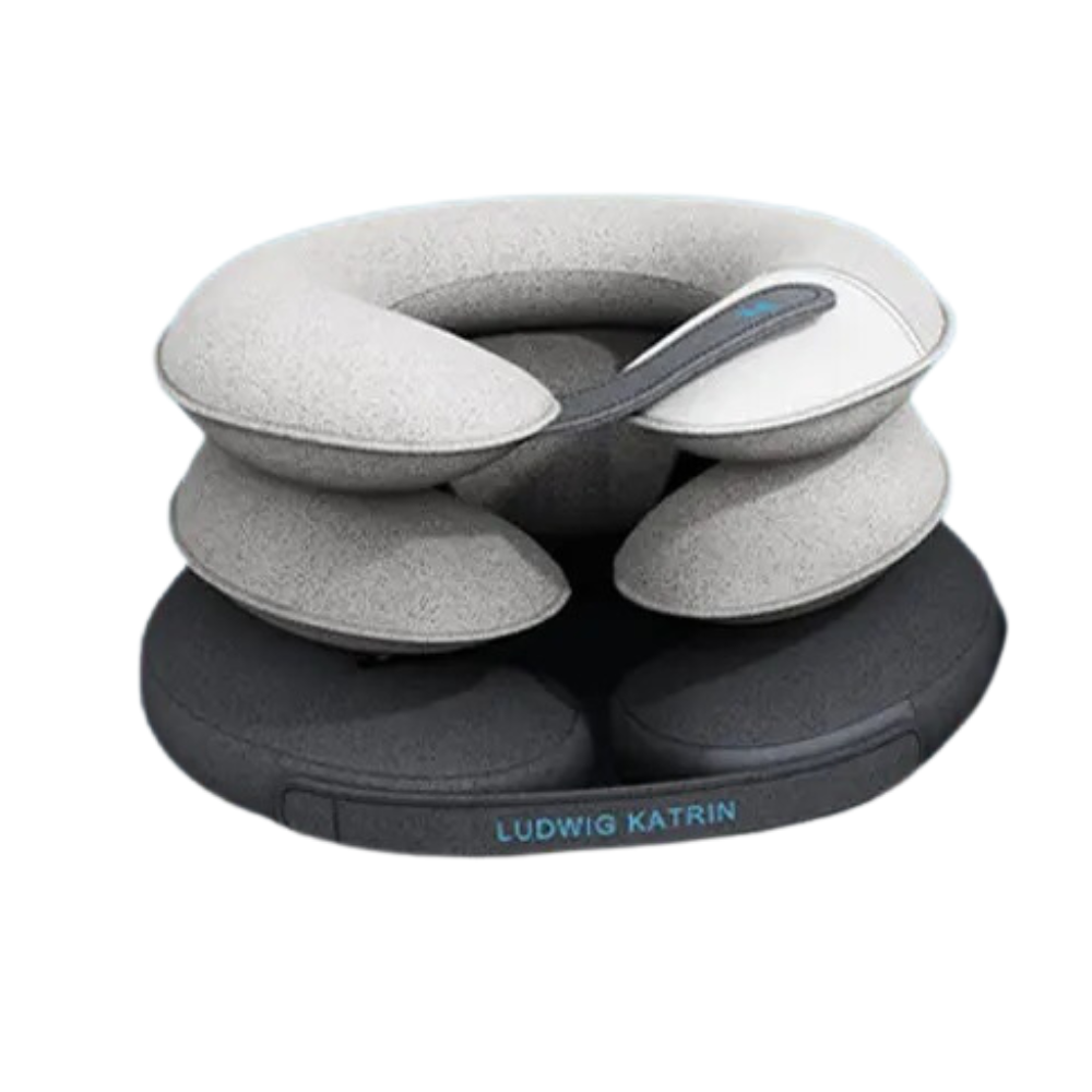 Adjustable Inflatable Neck Support Wrap with Air Pump
