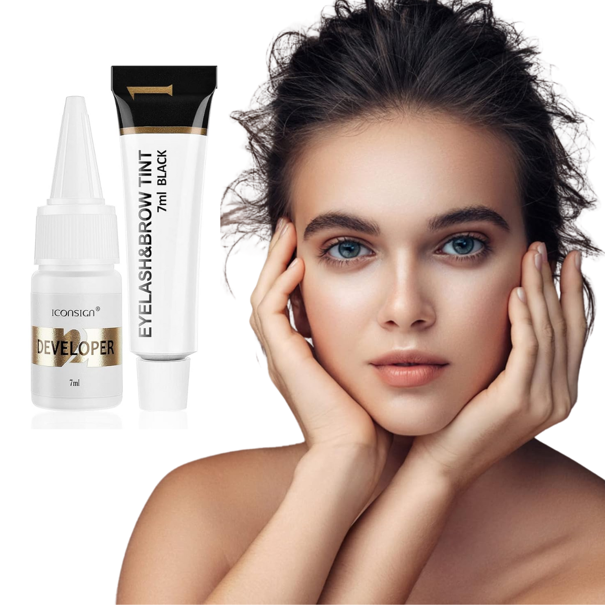 Eyebrow and Eyelash Tint Kit Waterproof 2-in-1