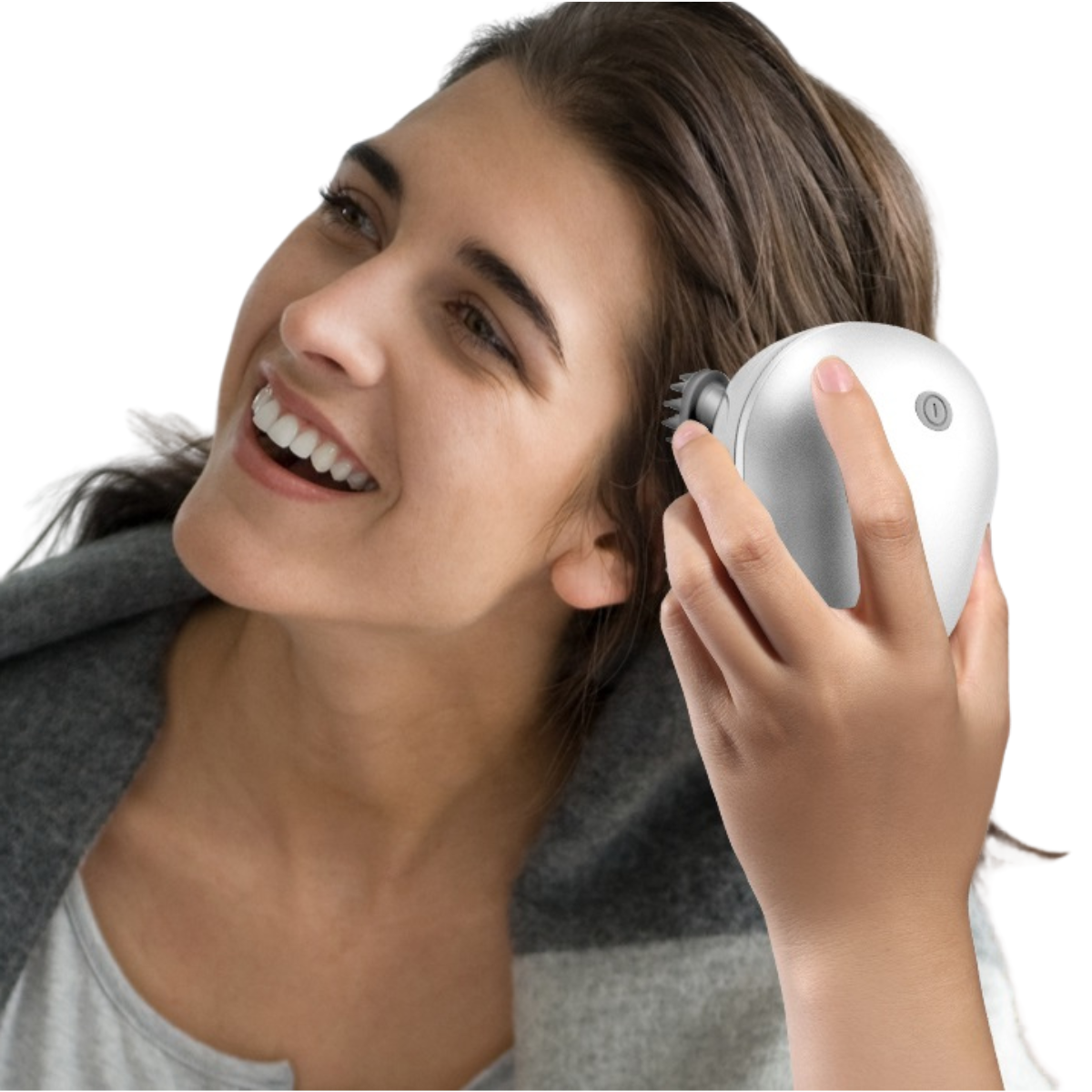 Electric Waterproof Scalp Massager with Kneading Nodes