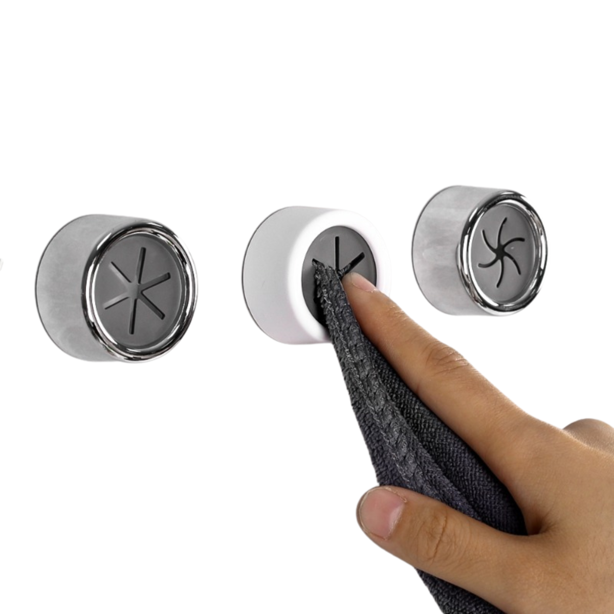 Wall-Mounted Towel Holder Plugs with Silicone Grip