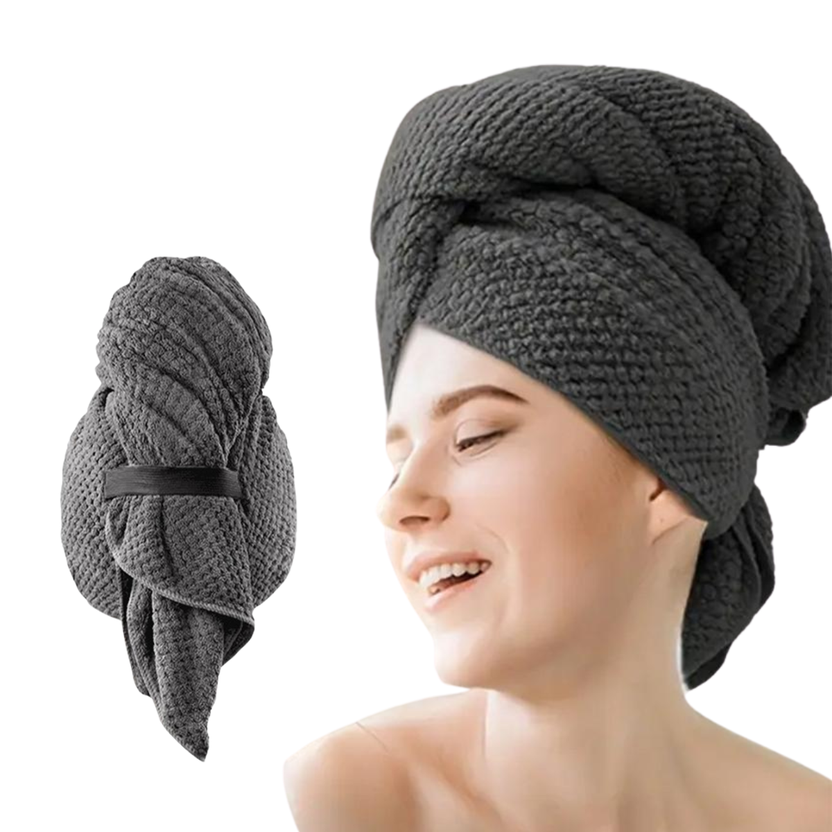 Large Microfiber Hair Towel Wrap for Fast Drying