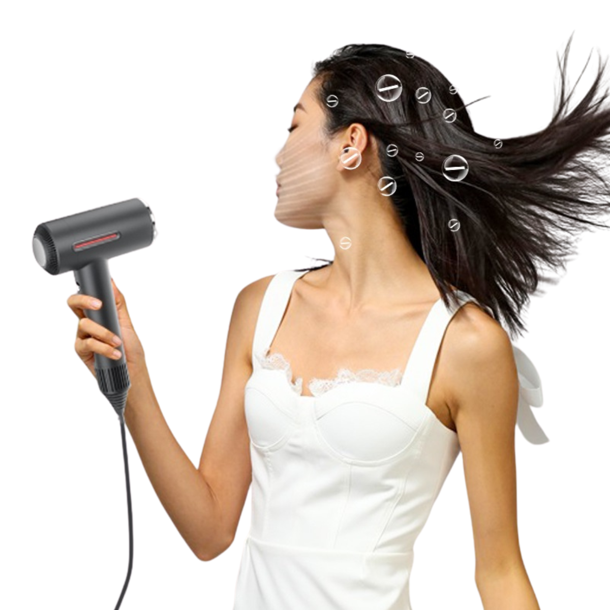 High-Speed Ionic Hair Dryer with Cool and Hot Airflow
