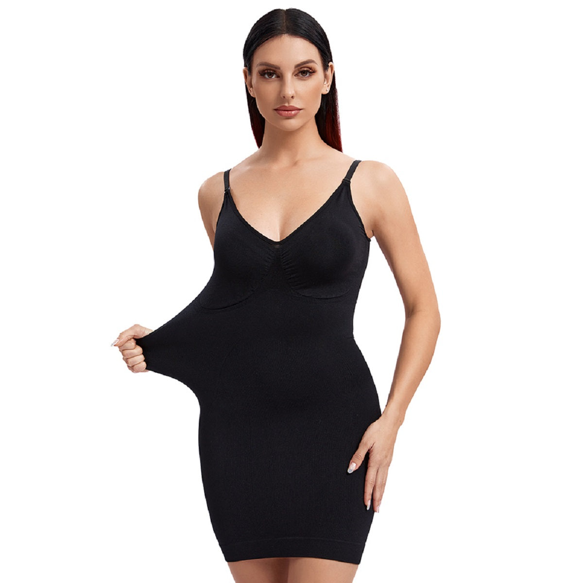 Shaping Full Slip for Under Dresses, V Neck