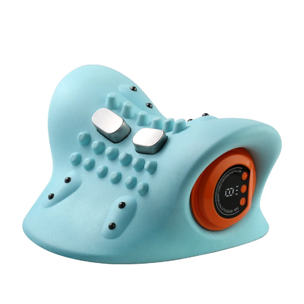 Cordless Heated Neck Massage Pillow with Acupoint Nodes