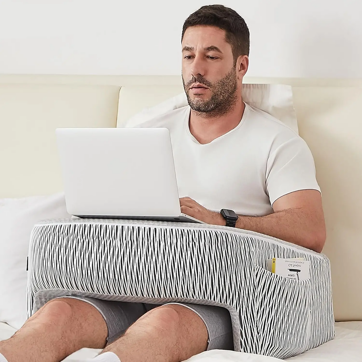 Memory Foam Lap Desk Pillow with Arm Supports
