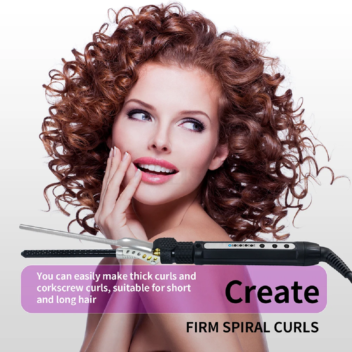 Professional 7mm Short Hair Curling Wand Hair Rollers Styler