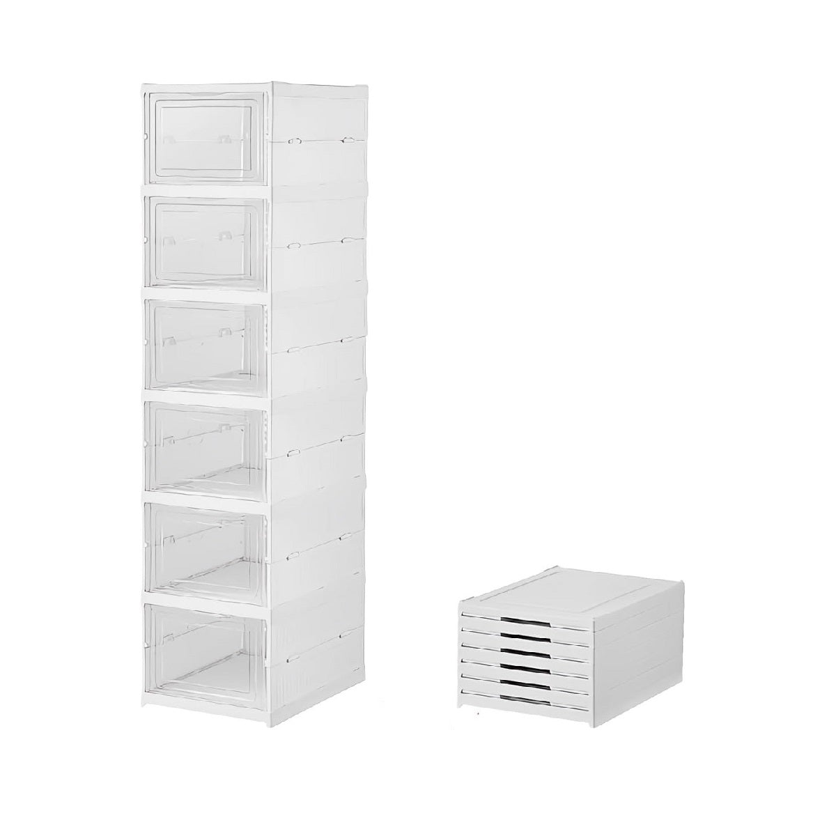 Foldable Transparent Sneaker Shoes Storage Organizer