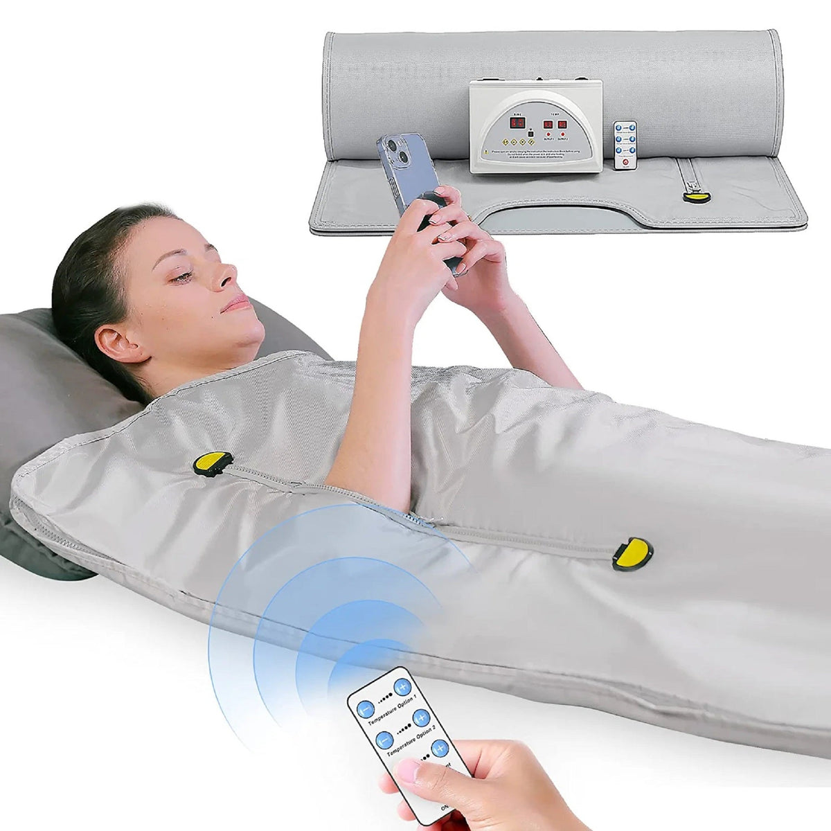Heated Body Wrap Blanket with Adjustable Temperature and Timer