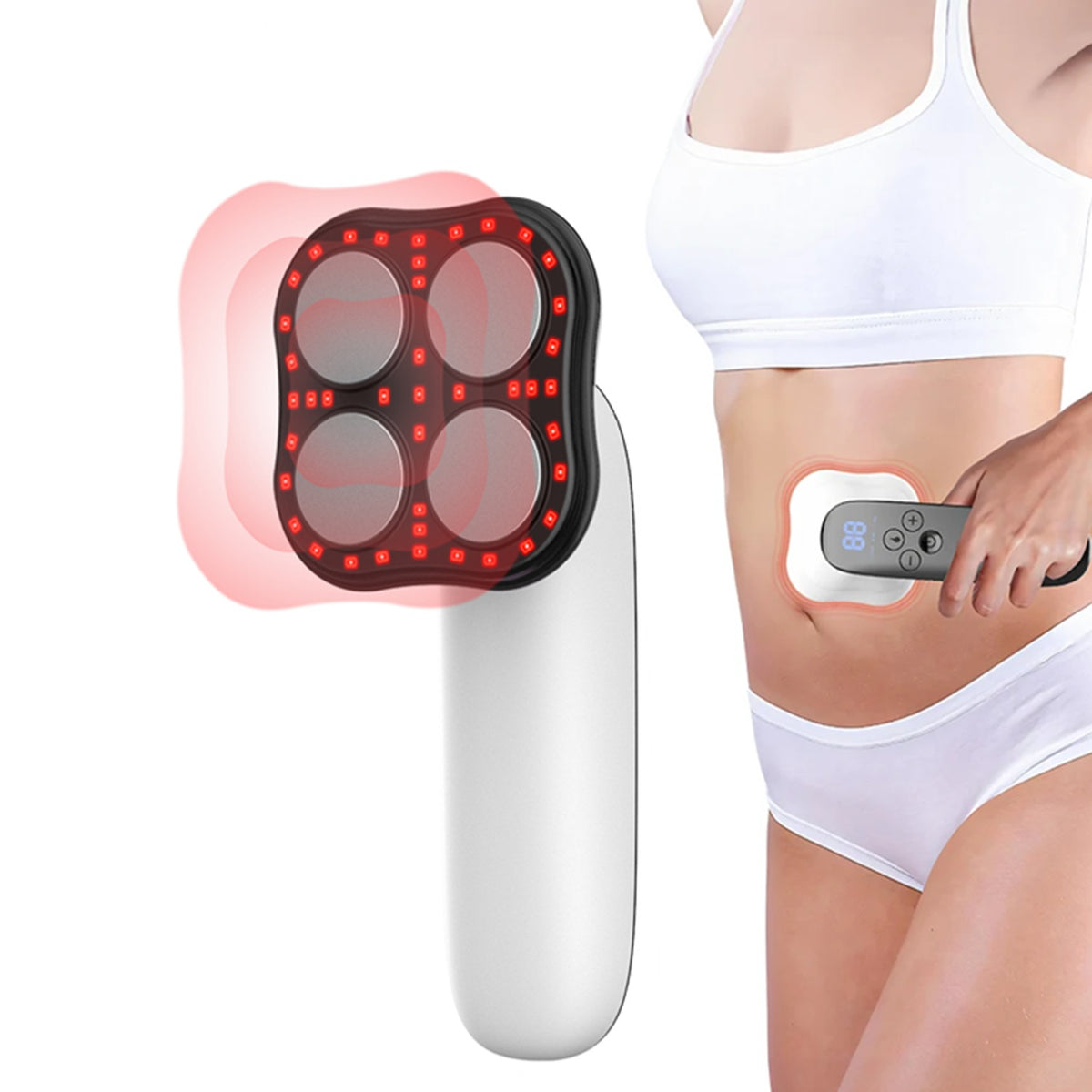 Cordless Electric Body Massager with 4 Heads