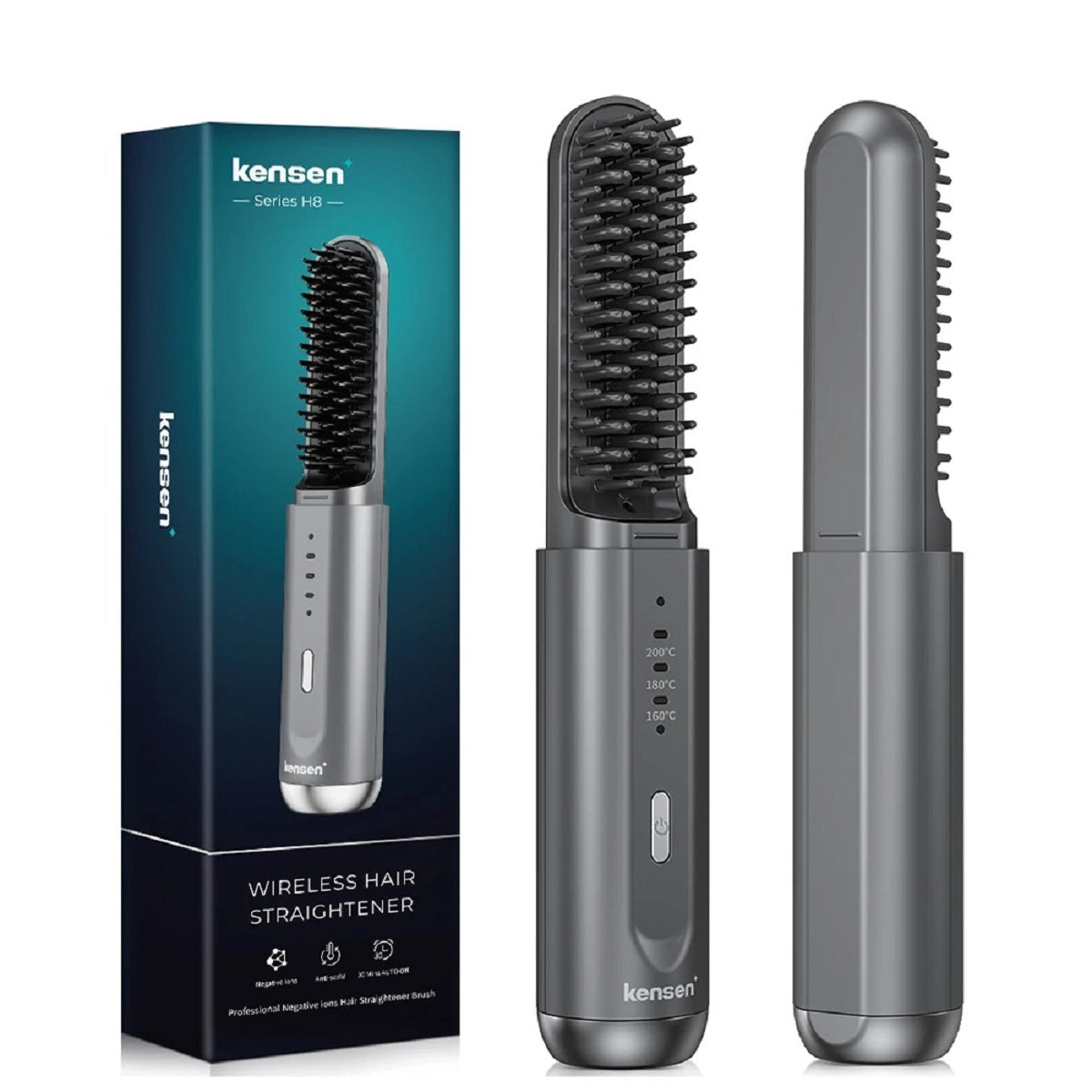 Cordless Ionic Hair Straightener Brush