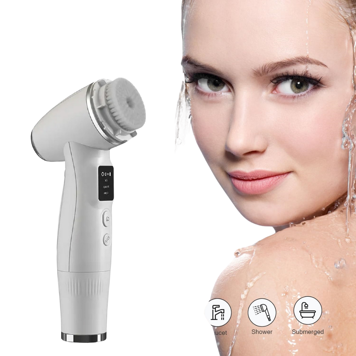 Foaming Facial Spin Brush Cleanser with Massage Modes