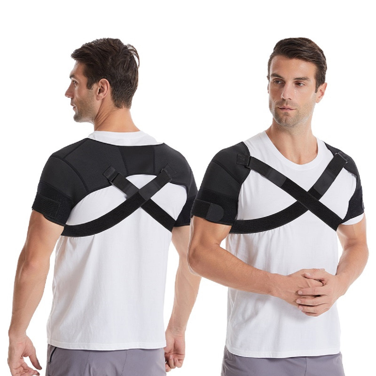 Adjustable Neoprene Double Shoulder Support Wrap