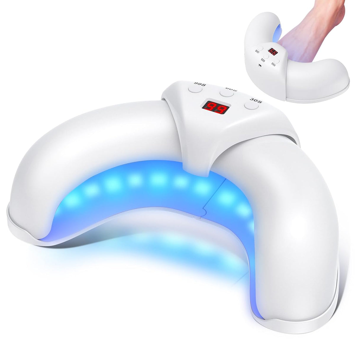 LED Nail Light Device for Fingernails and Toenails