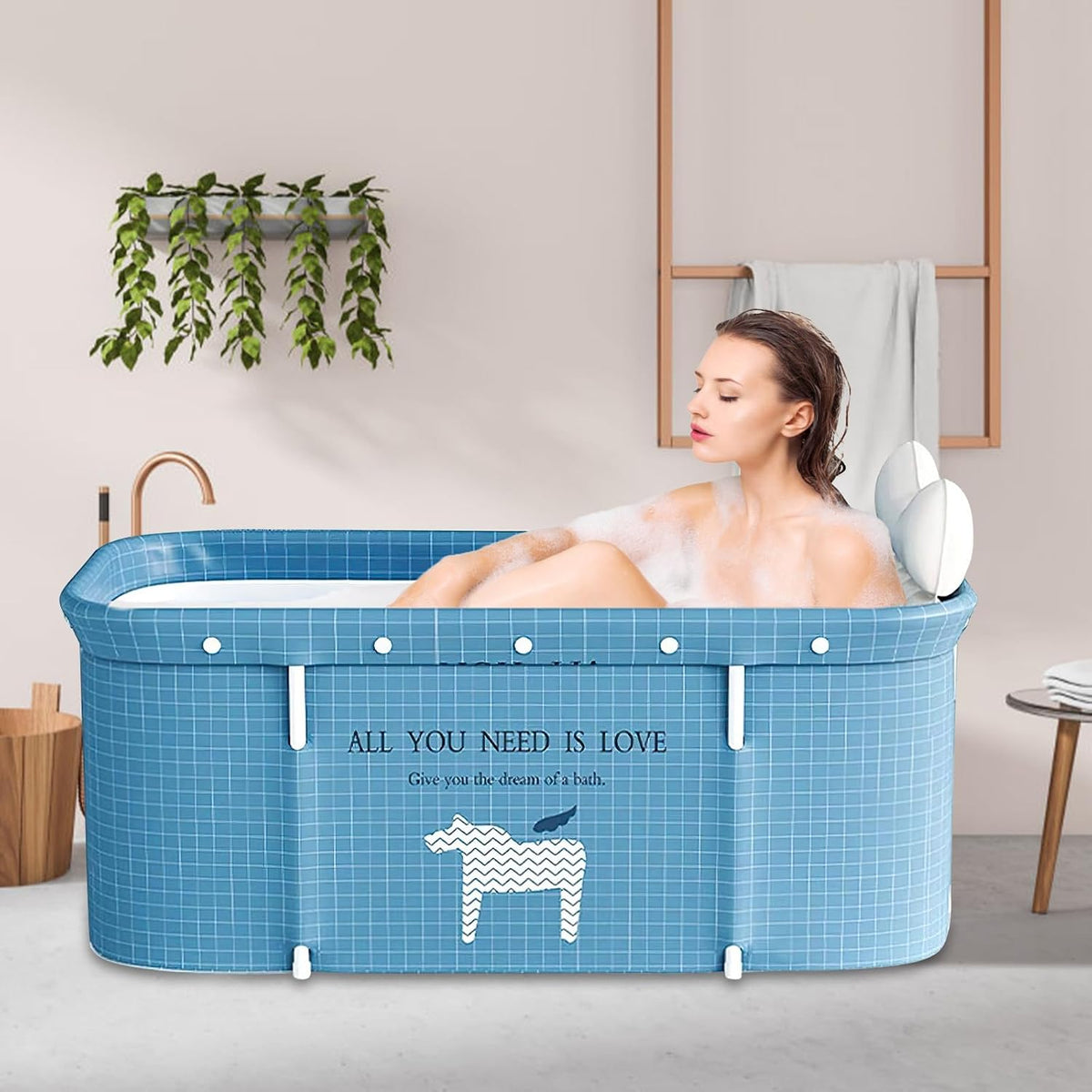 Portable Foldable Soaking Bathtub for Adults